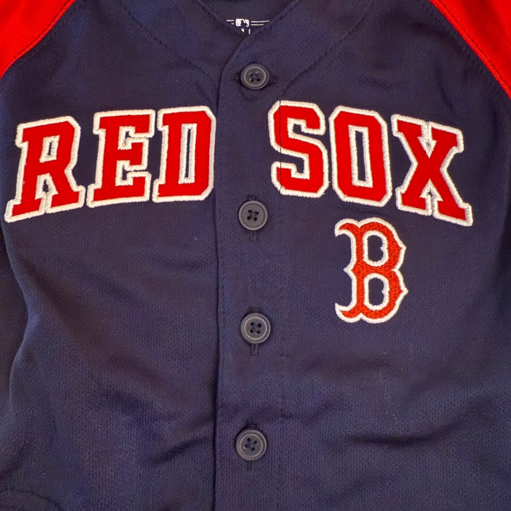 Boston Red Sox Baby Onesie and Jersey 12M and 18M 2 Pieces - Picture 5 of 7